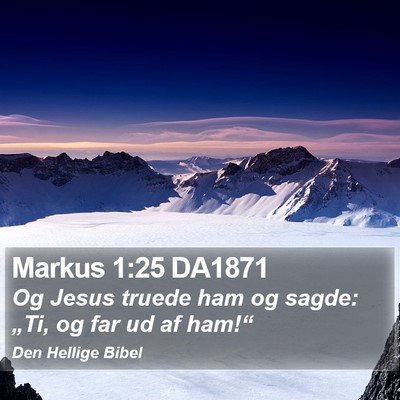 Markus 1:25 DA1871 Bible Verse Image