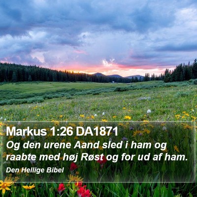 Markus 1:26 DA1871 Bible Verse Image
