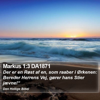 Markus 1:3 DA1871 Bible Verse Image