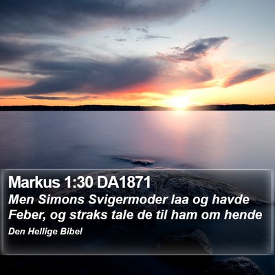 Markus 1:30 DA1871 Bible Verse Image