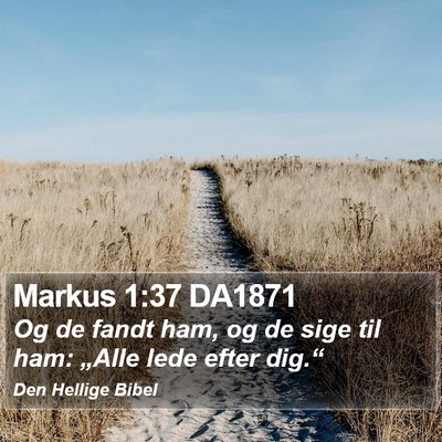 Markus 1:37 DA1871 Bible Verse Image