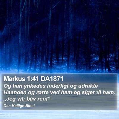 Markus 1:41 DA1871 Bible Verse Image