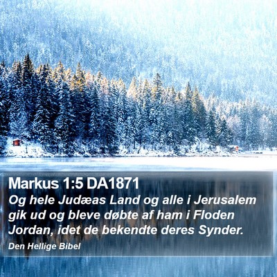 Markus 1:5 DA1871 Bible Verse Image