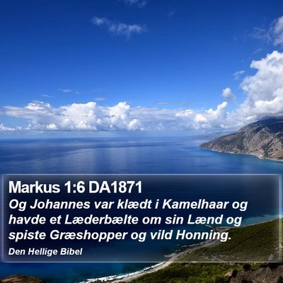 Markus 1:6 DA1871 Bible Verse Image