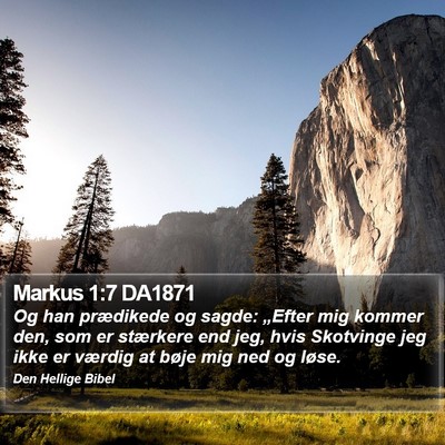 Markus 1:7 DA1871 Bible Verse Image