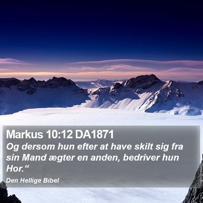 Markus 10:12 DA1871 Bible Verse Image