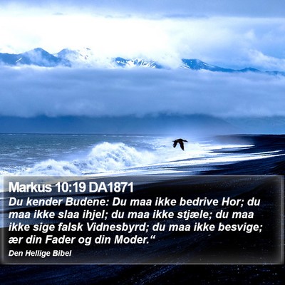 Markus 10:19 DA1871 Bible Verse Image