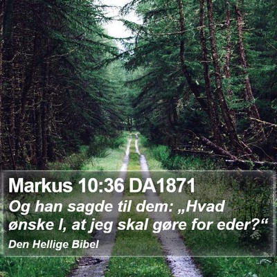 Markus 10:36 DA1871 Bible Verse Image