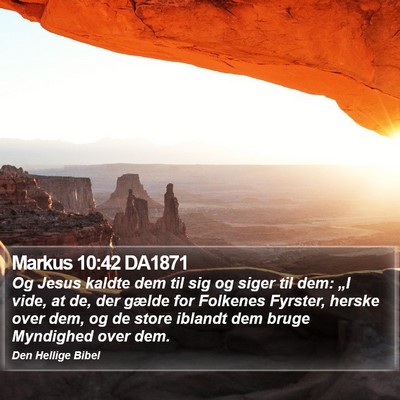 Markus 10:42 DA1871 Bible Verse Image
