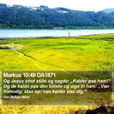 Markus 10:49 DA1871 Bible Verse Image