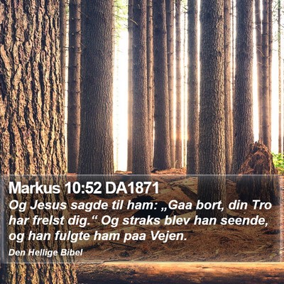 Markus 10:52 DA1871 Bible Verse Image