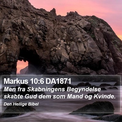 Markus 10:6 DA1871 Bible Verse Image