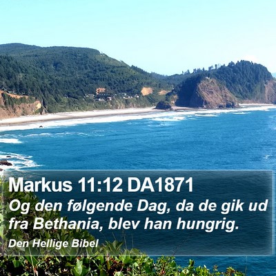 Markus 11:12 DA1871 Bible Verse Image