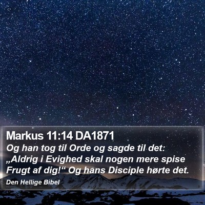 Markus 11:14 DA1871 Bible Verse Image