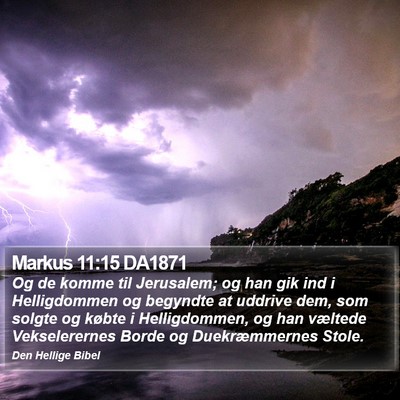 Markus 11:15 DA1871 Bible Verse Image