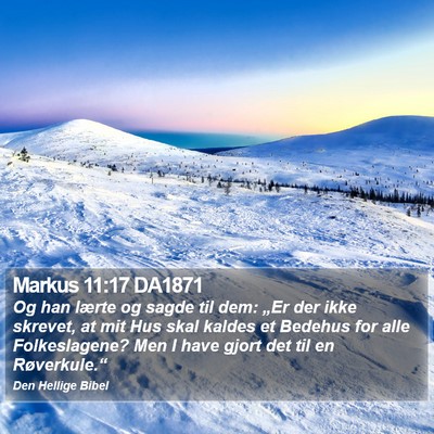 Markus 11:17 DA1871 Bible Verse Image