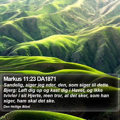 Markus 11:23 DA1871 Bible Verse Image