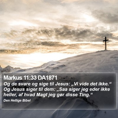Markus 11:33 DA1871 Bible Verse Image