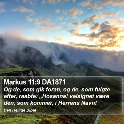 Markus 11:9 DA1871 Bible Verse Image