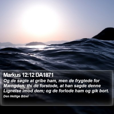 Markus 12:12 DA1871 Bible Verse Image