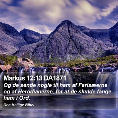 Markus 12:13 DA1871 Bible Verse Image