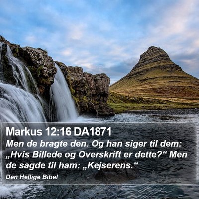 Markus 12:16 DA1871 Bible Verse Image