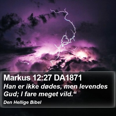 Markus 12:27 DA1871 Bible Verse Image