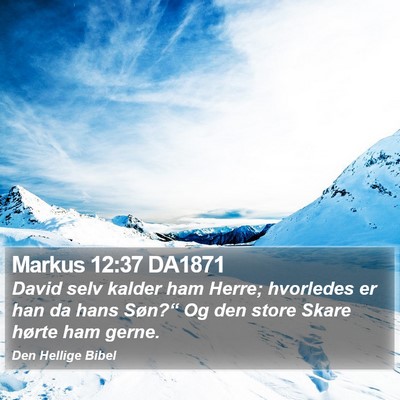 Markus 12:37 DA1871 Bible Verse Image