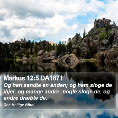 Markus 12:5 DA1871 Bible Verse Image