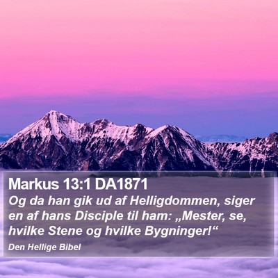 Markus 13:1 DA1871 Bible Verse Image