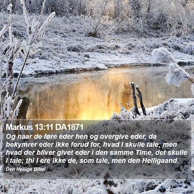 Markus 13:11 DA1871 Bible Verse Image