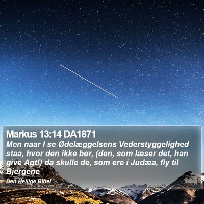 Markus 13:14 DA1871 Bible Verse Image