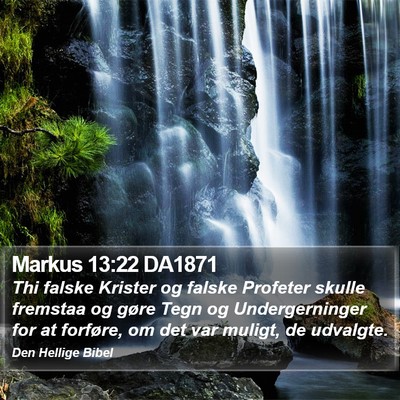 Markus 13:22 DA1871 Bible Verse Image
