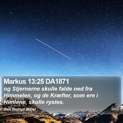 Markus 13:25 DA1871 Bible Verse Image