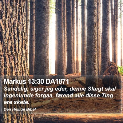 Markus 13:30 DA1871 Bible Verse Image