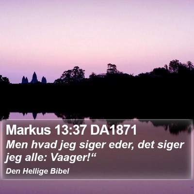 Markus 13:37 DA1871 Bible Verse Image