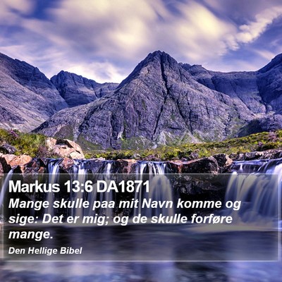 Markus 13:6 DA1871 Bible Verse Image