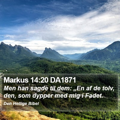 Markus 14:20 DA1871 Bible Verse Image