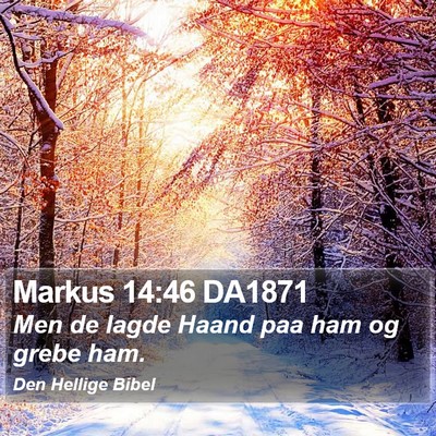 Markus 14:46 DA1871 Bible Verse Image