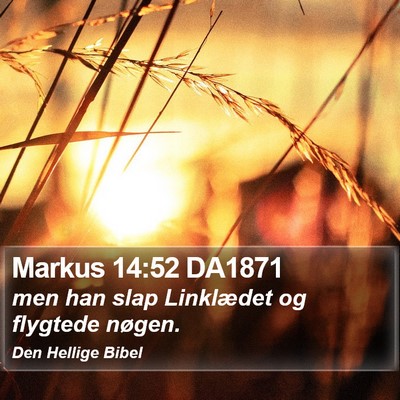 Markus 14:52 DA1871 Bible Verse Image