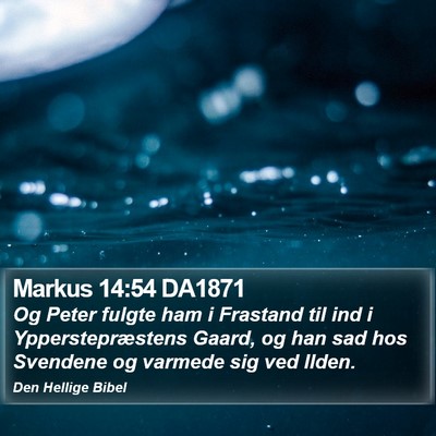Markus 14:54 DA1871 Bible Verse Image