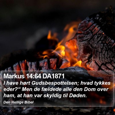 Markus 14:64 DA1871 Bible Verse Image