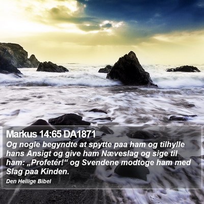 Markus 14:65 DA1871 Bible Verse Image