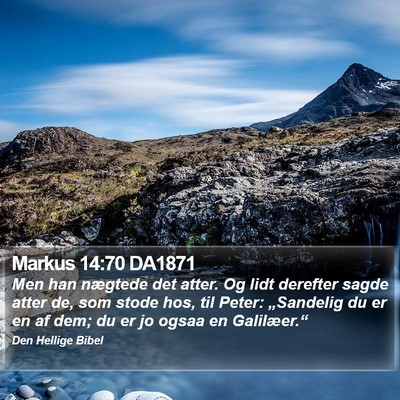 Markus 14:70 DA1871 Bible Verse Image