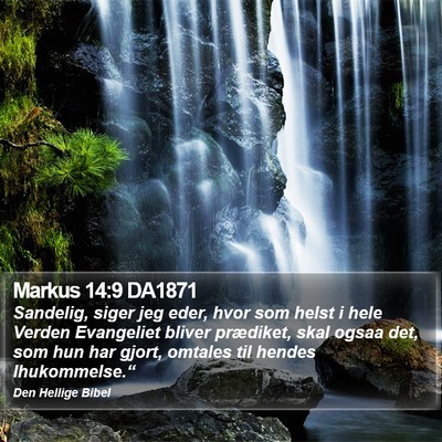 Markus 14:9 DA1871 Bible Verse Image