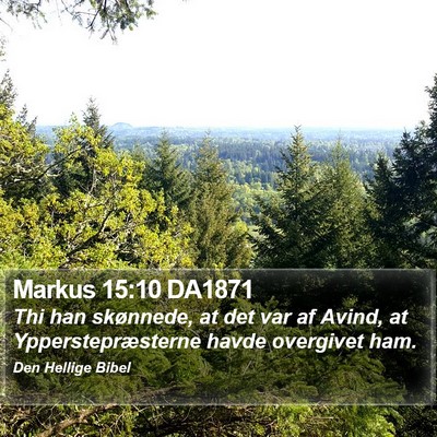 Markus 15:10 DA1871 Bible Verse Image