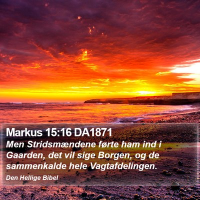 Markus 15:16 DA1871 Bible Verse Image