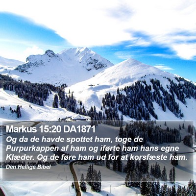 Markus 15:20 DA1871 Bible Verse Image