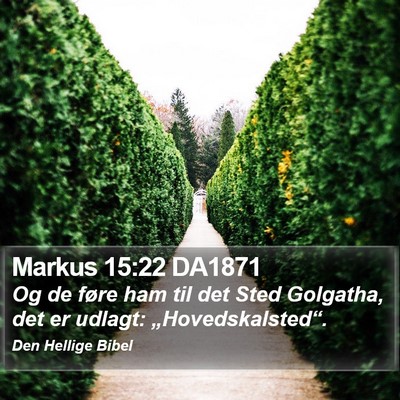 Markus 15:22 DA1871 Bible Verse Image