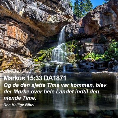 Markus 15:33 DA1871 Bible Verse Image